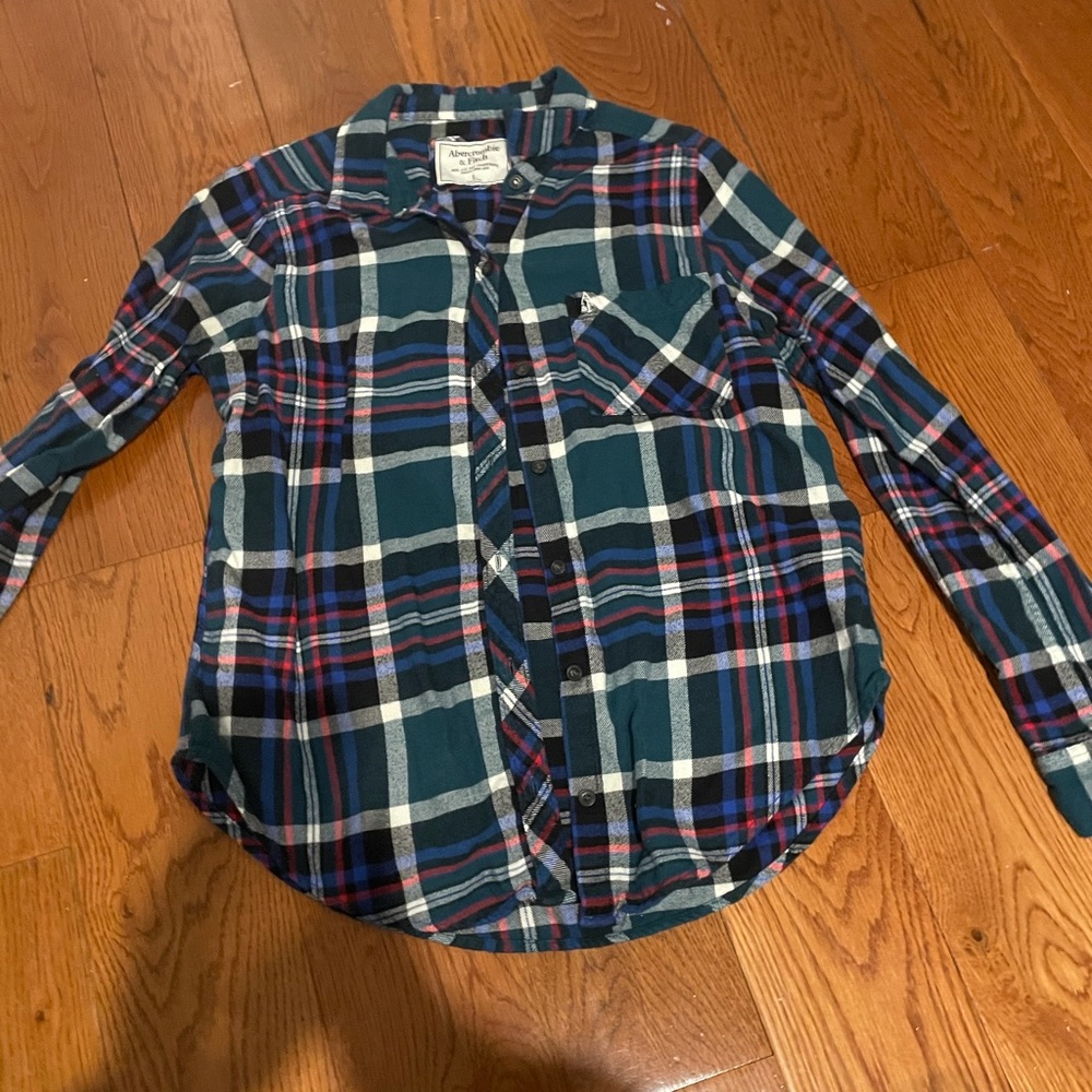 ABERCROMBIE AND FITCH PLAID SHIRT